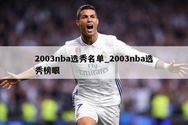 2003nba选秀名单_2003nba选秀榜眼
